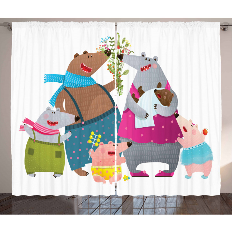 Family Theme Parenthood Curtain