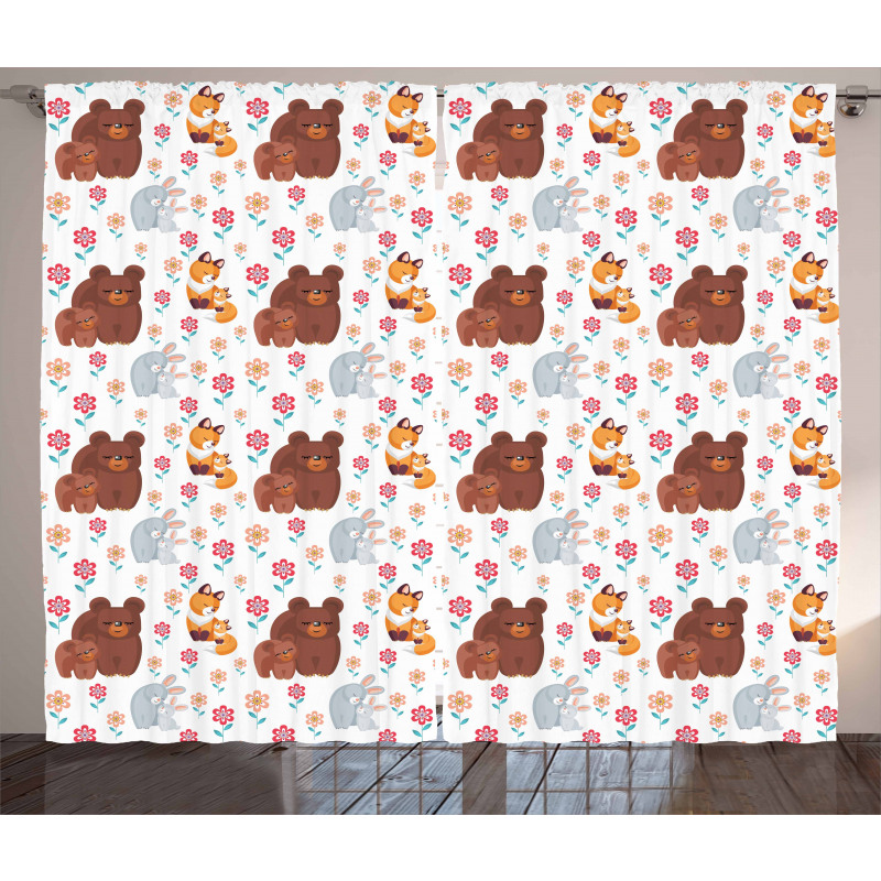 Mothers Day Baby and Mom Curtain