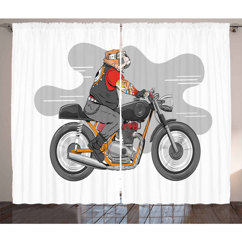 English Bulldog Bike Curtain
