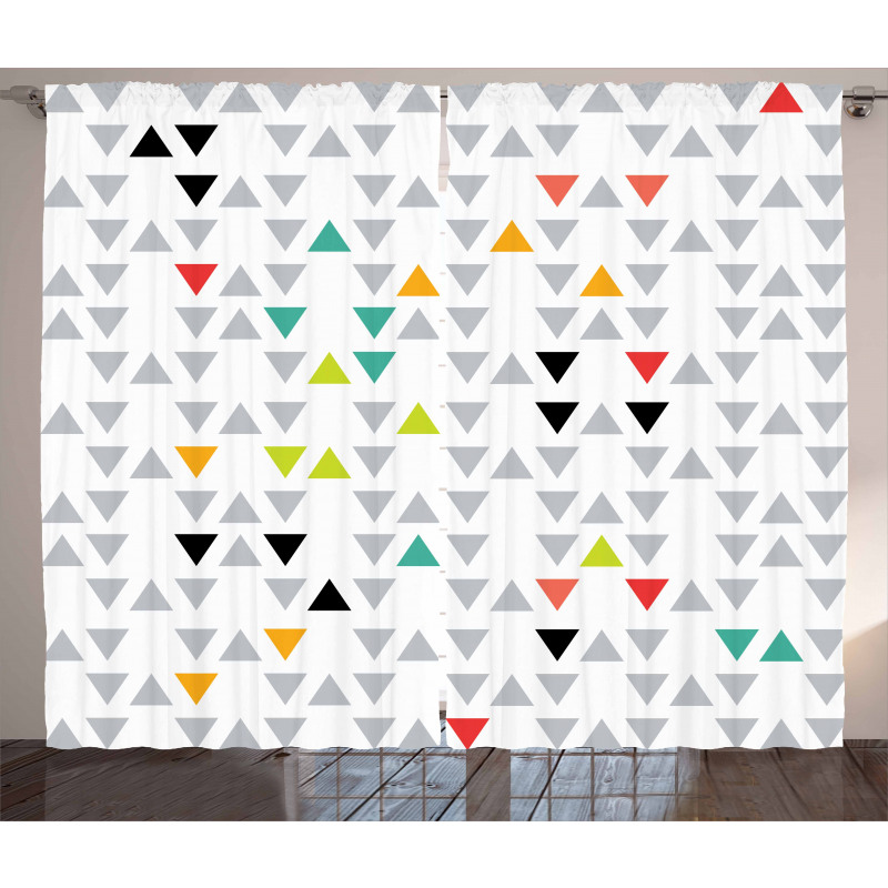 Hipster Triangles Curtain