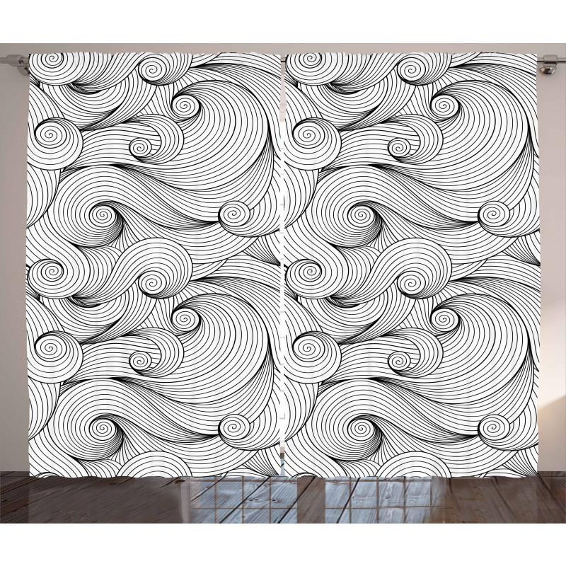 Curled Waves Curtain
