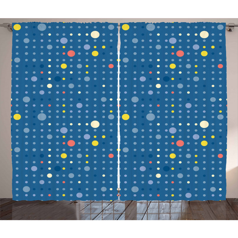 Geometric Circles Dots Curtain