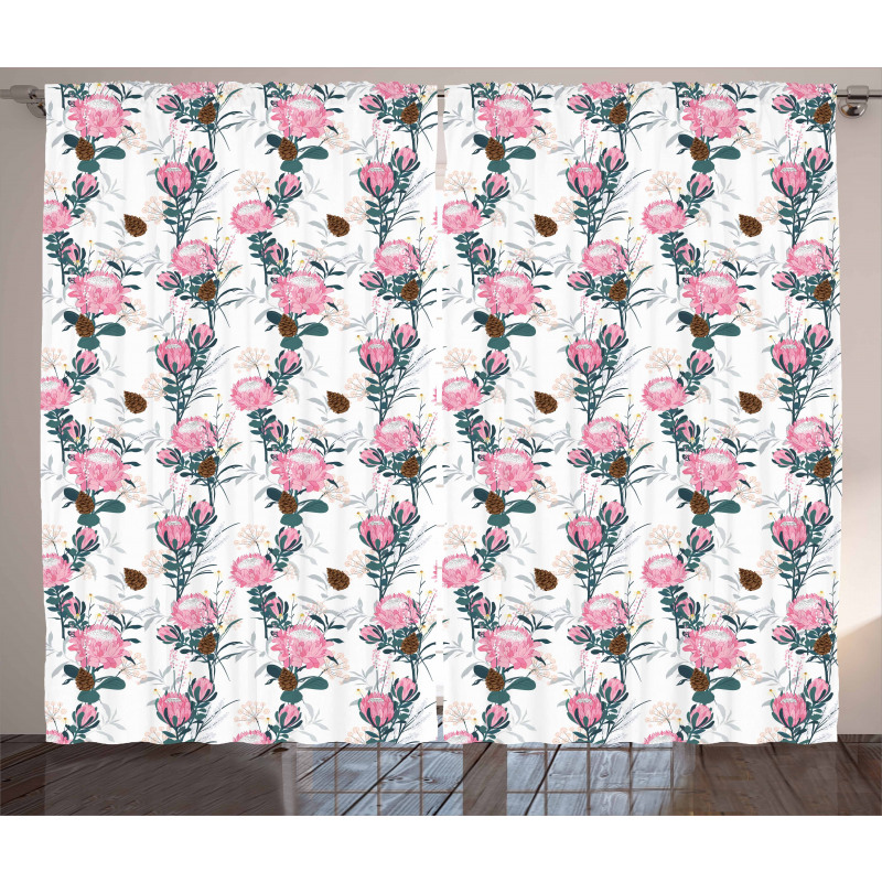 Feminine Blossoms Nature Curtain