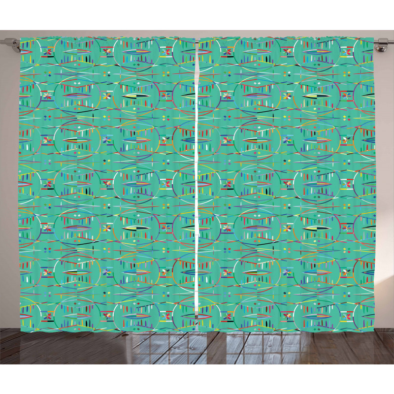 Colorful Native Pattern Curtain
