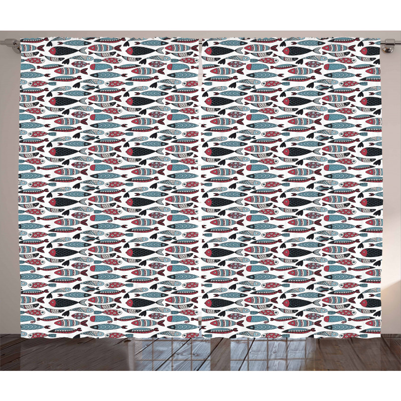 Ocean Sea Creatures Curtain