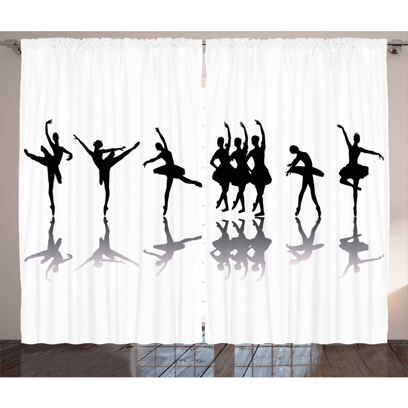 Ballerinas on Stage Dance Curtain