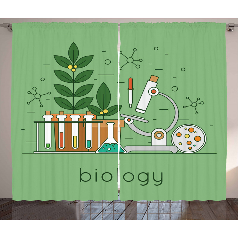 Biology Laboratory Workspace Curtain