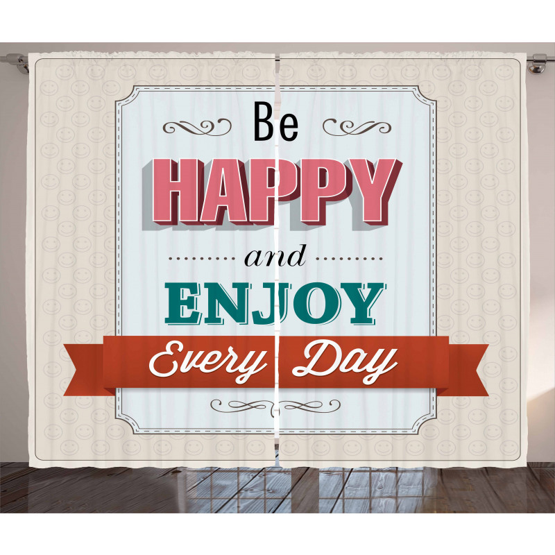 Enjoy Everyday Vintage Curtain