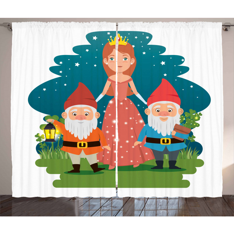 Fairytale Princess Dwarfs Curtain