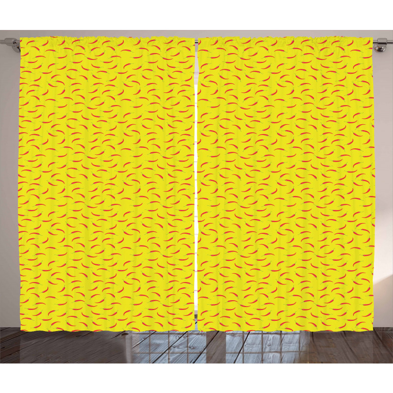 Paprika Healthy Pattern Curtain