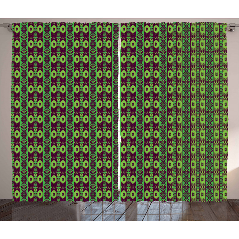 Traditional Folkloric Ornament Curtain