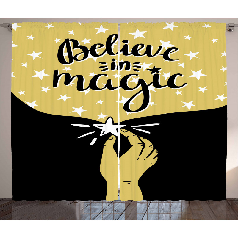 Believe in Magic Lettering Curtain