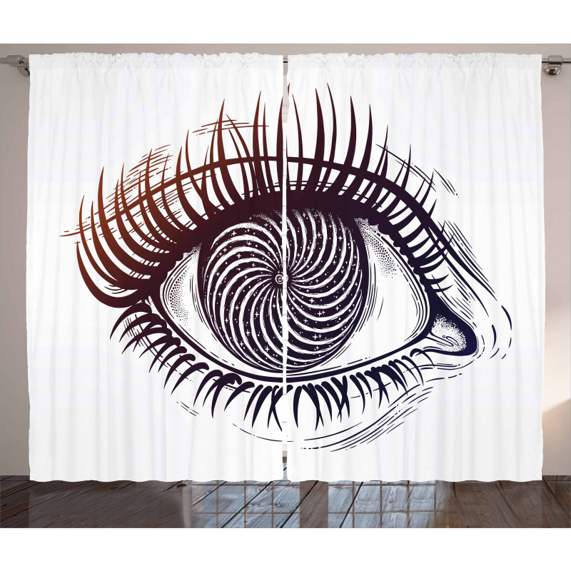 Outer Space Vortex Pupil Curtain
