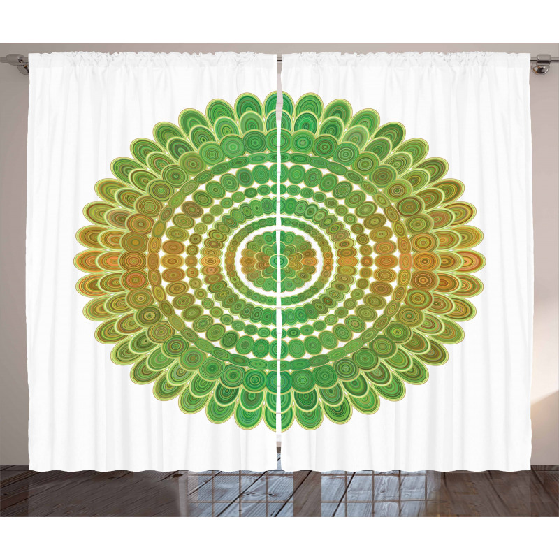Circle Scale Pattern Curtain