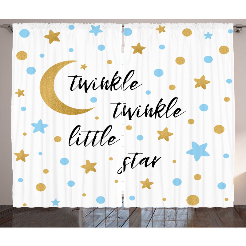 Bed Time Lullaby Concept Curtain