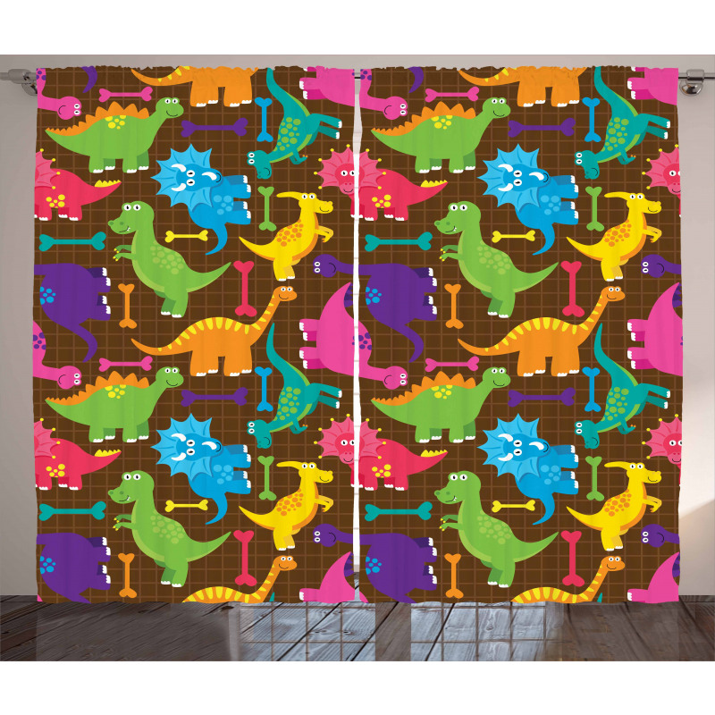 Baby Wild Dinos Kids Curtain