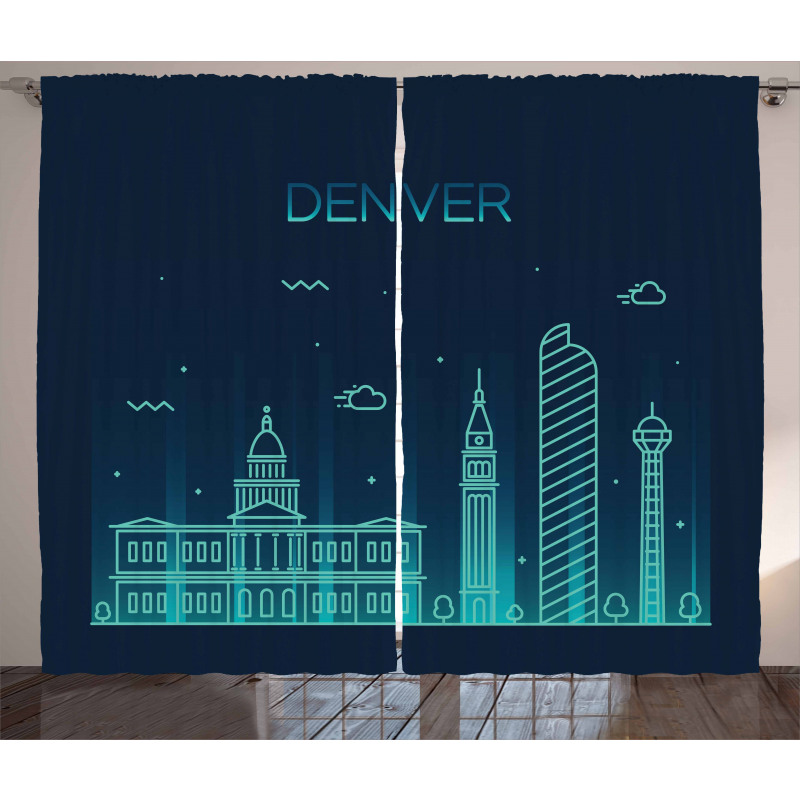 Denver Metropolis Landmark Curtain