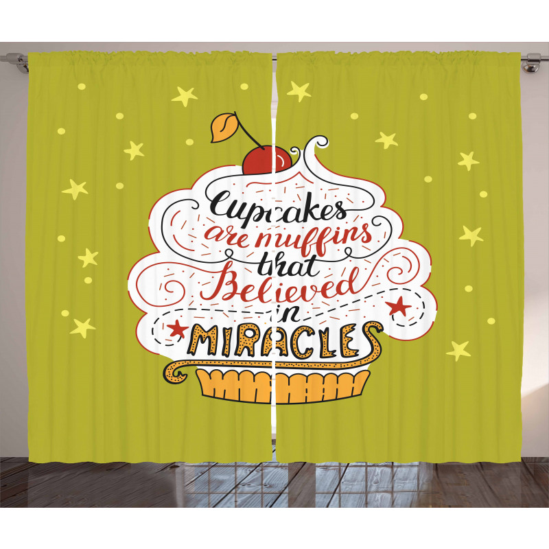 Miracles Lettering Curtain