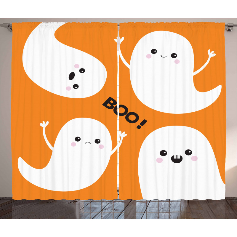Flying Ghost Spirit Character Curtain