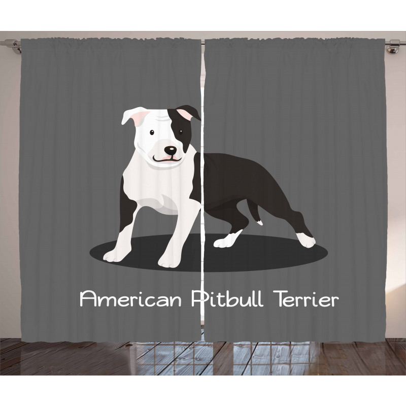 American Cartoon Terrier Curtain