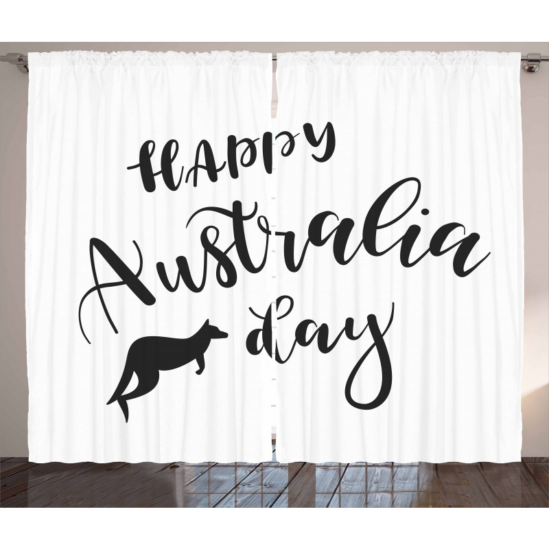 Happy Aussie Day Curtain