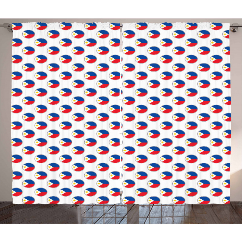 Circles with Flag Curtain