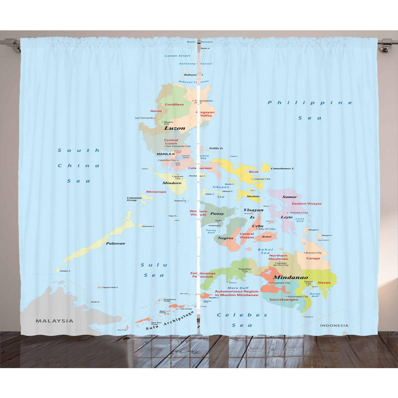 Map Cities with Seas Curtain