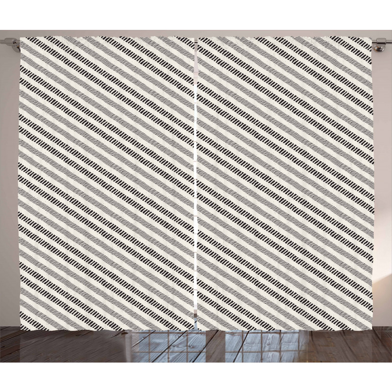 Diagonal Line Composition Curtain