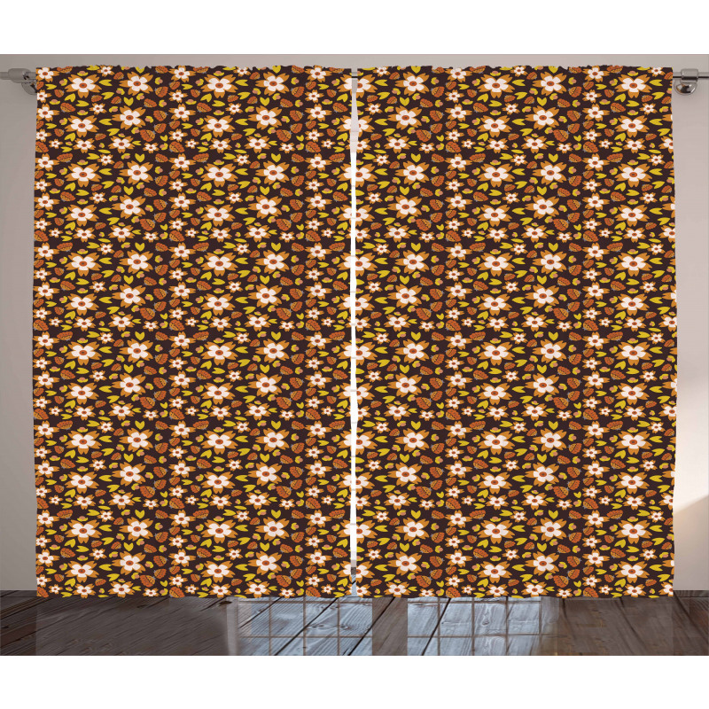 Autumn Season Nature Concept Curtain