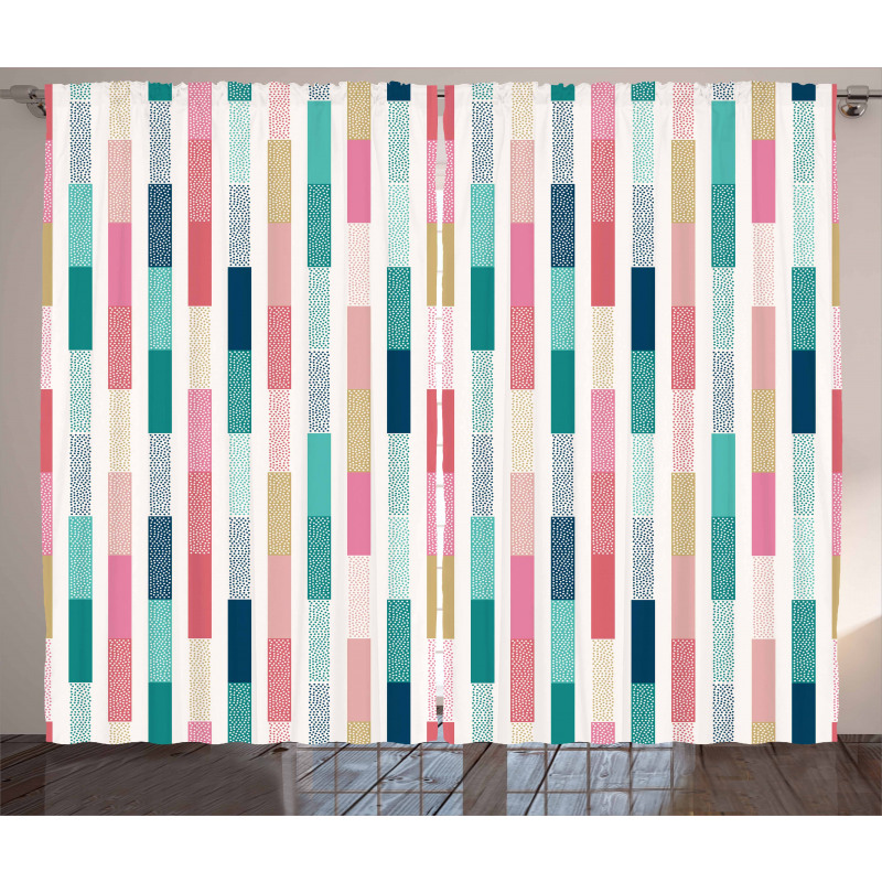 Avant-Garde Color Stripes Curtain