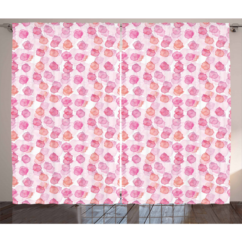 Pastel Watercolor Blossom Curtain
