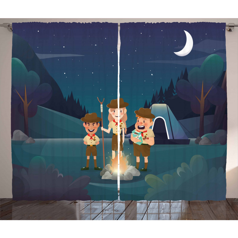 3 Scouts in the Forest Curtain