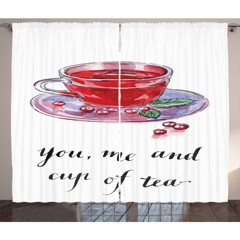 You Me and Cup of Tea Curtain