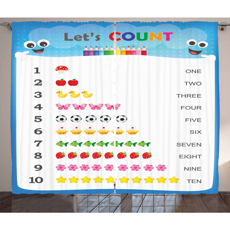 Count to Ten Learning Curtain