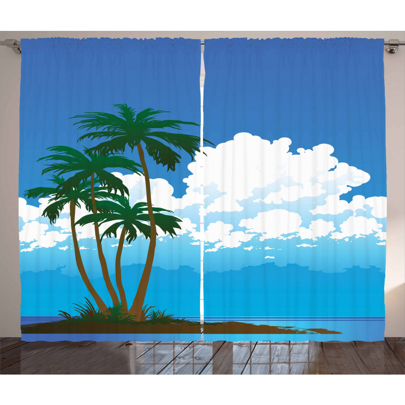 Hawaiian Holiday Island Curtain
