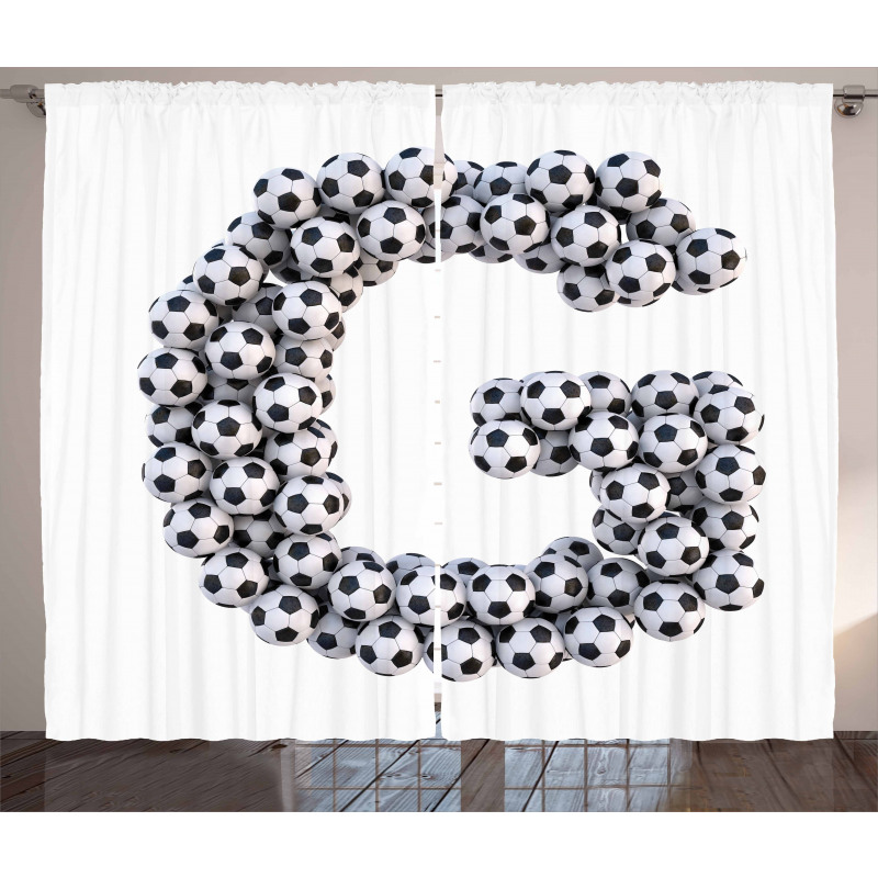 Soccer Arrangement Curtain