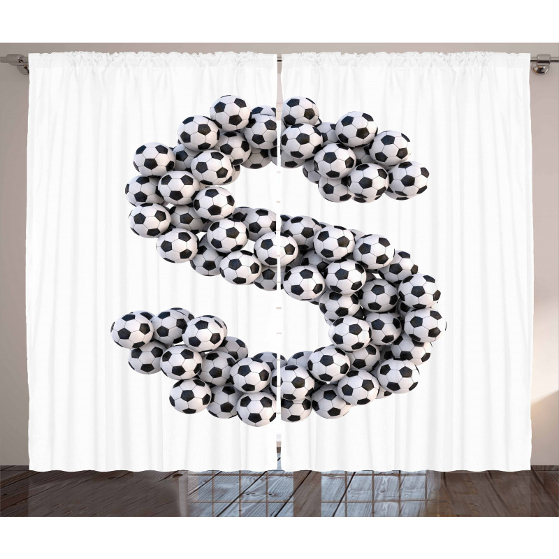 Hexagon Pattern Balls Curtain