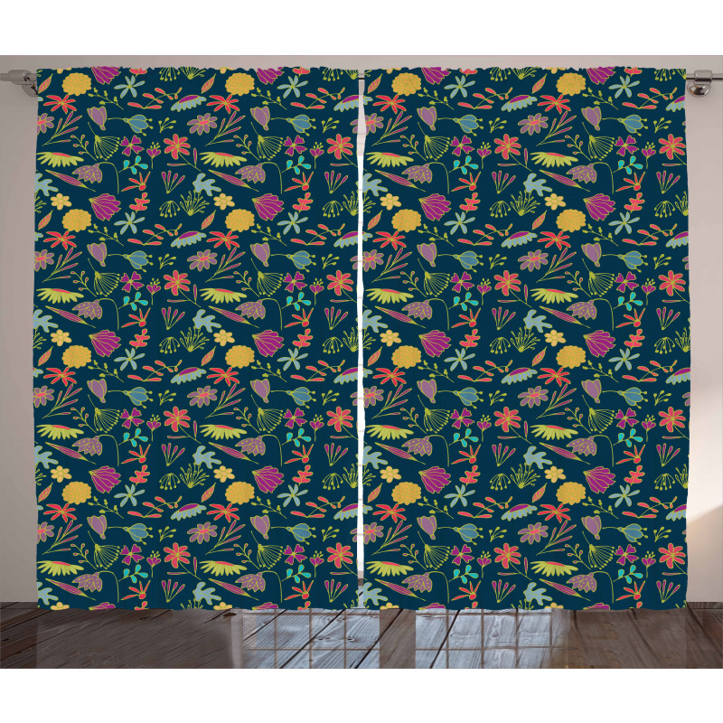 Woodland Elements Wildflower Curtain