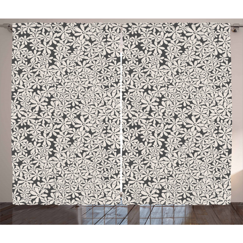 Fictional Chamomile Flower Curtain