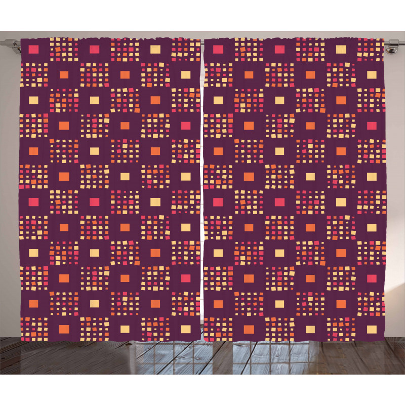 Vivid Pastel Square Curtain