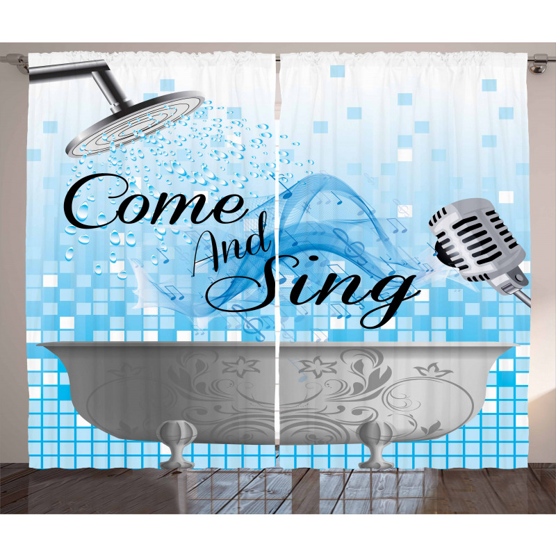 Come and Sing Message Curtain