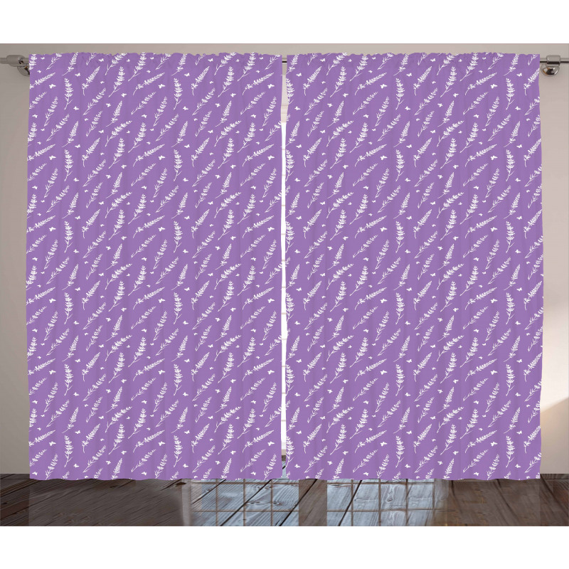 Lavender and Butterflies Curtain