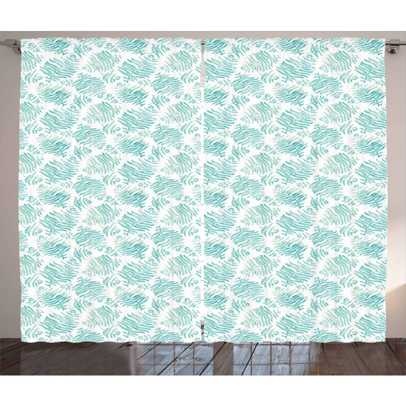 Spring Season Elements Forest Curtain