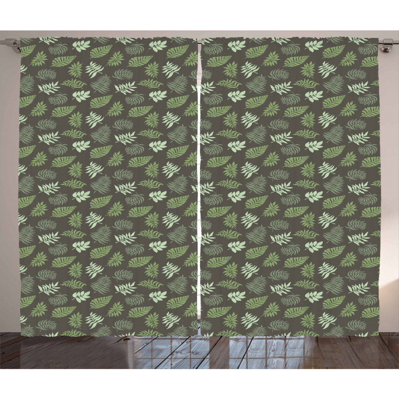 Foliage Composition Exotic Curtain
