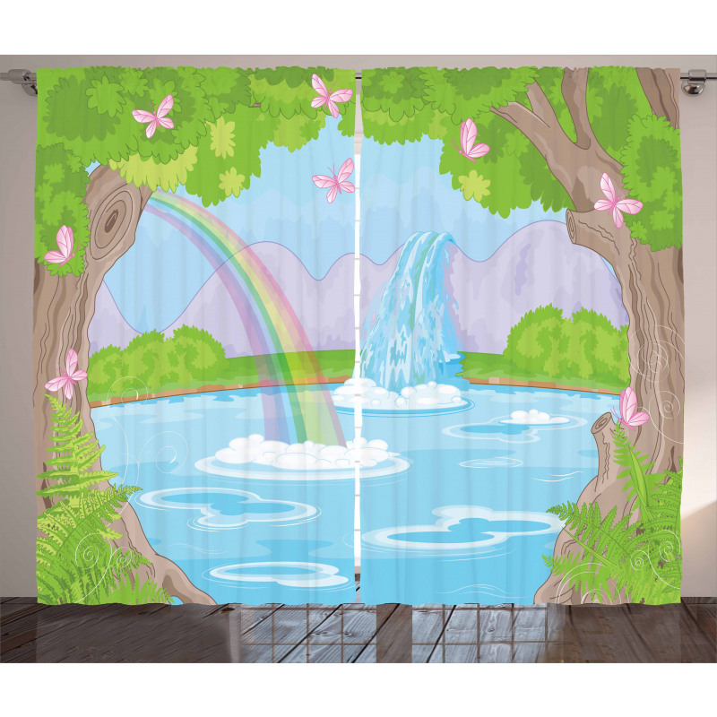Fairy Landscape Waterfall Curtain