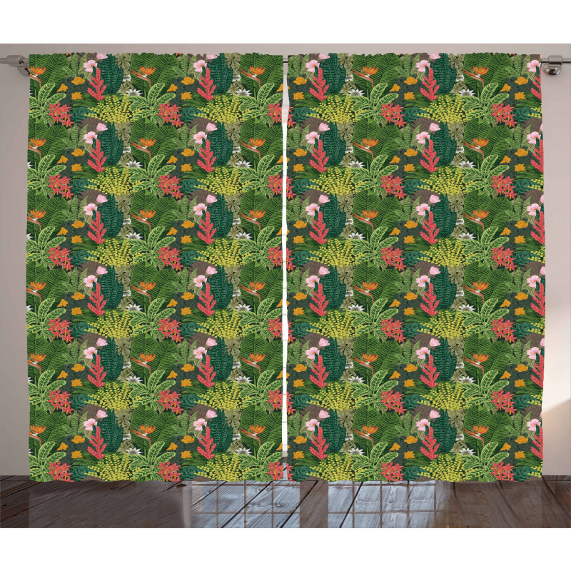 Classic Botanical Blossom Curtain