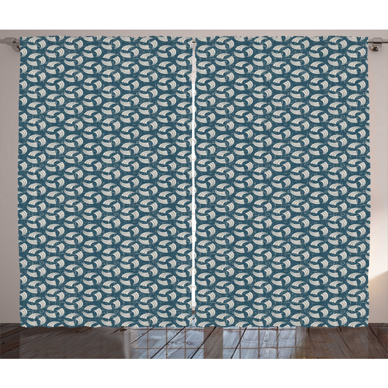 Ornamental Abstract Lines Curtain