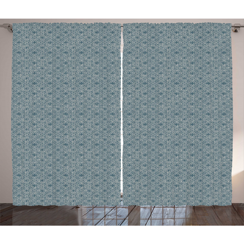 Curved and Angled Lines Curtain