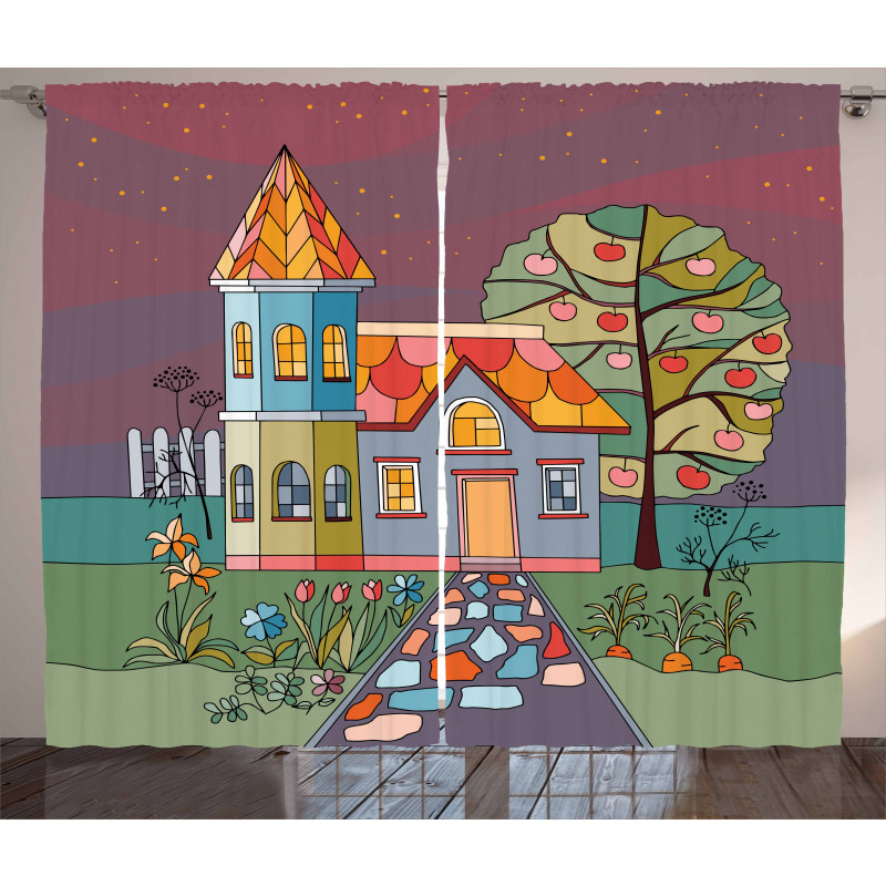 Country House with a Garden Curtain