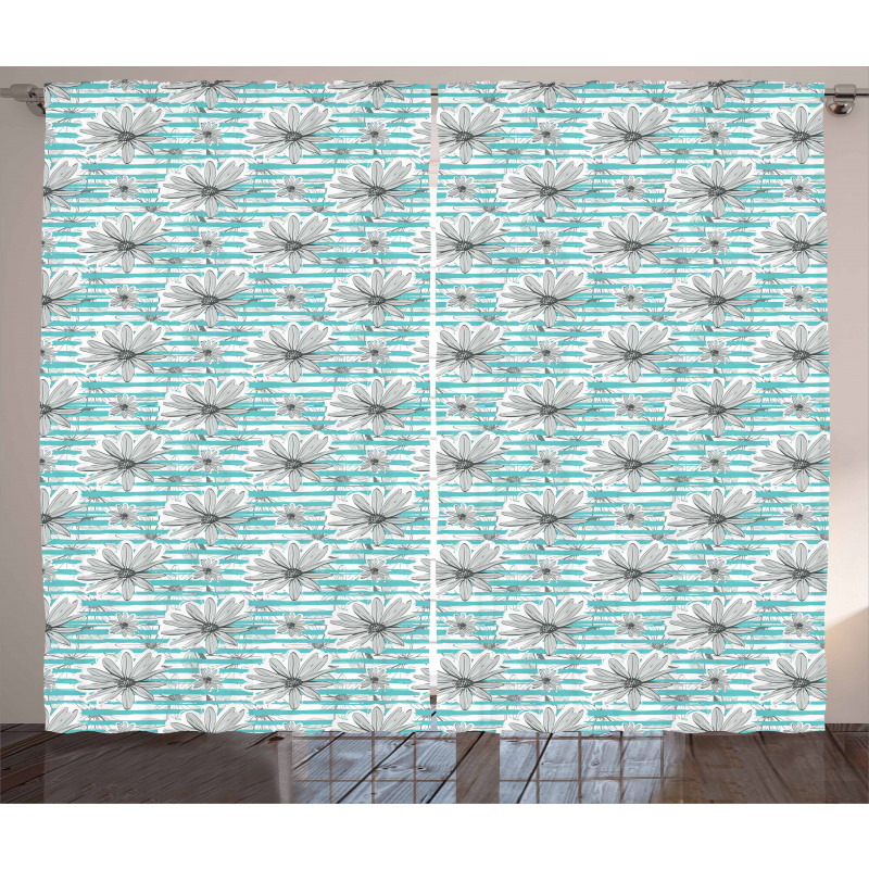 Chamomile Spring Flower Curtain